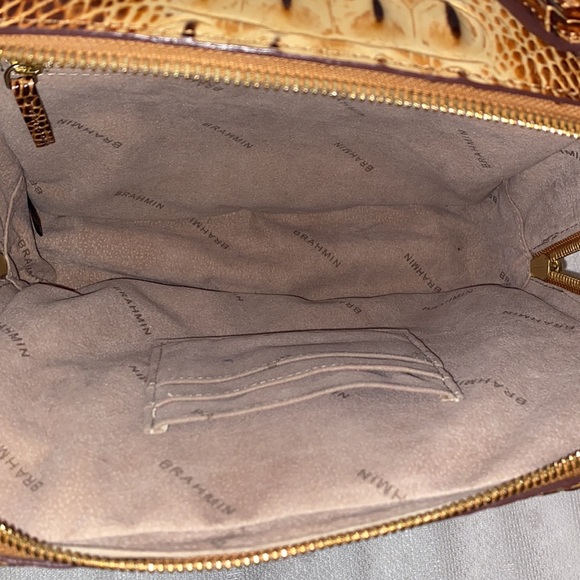 *SOLD*BRAHMIN Evie Toasted Melbourne Croc Embossed - Picture 12 of 15